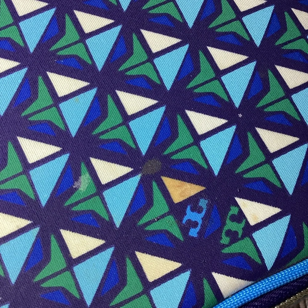 Tory Burch Blue and White Travel Bag